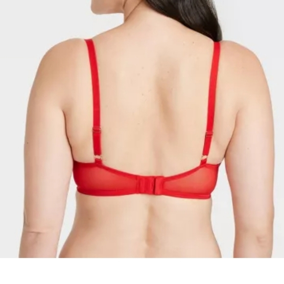 Women's Fishnet Lace Unlined Bra - Auden Size 38B - Picture 3 of 6